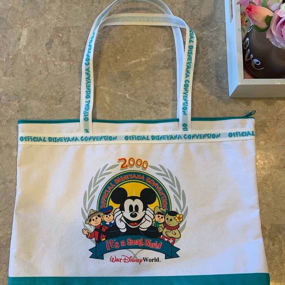 Official Disneyana Convention 2000 It’s A Small World Canvas Bag